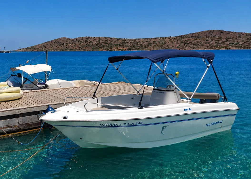 Olympic self-drive boat rental in Elounda